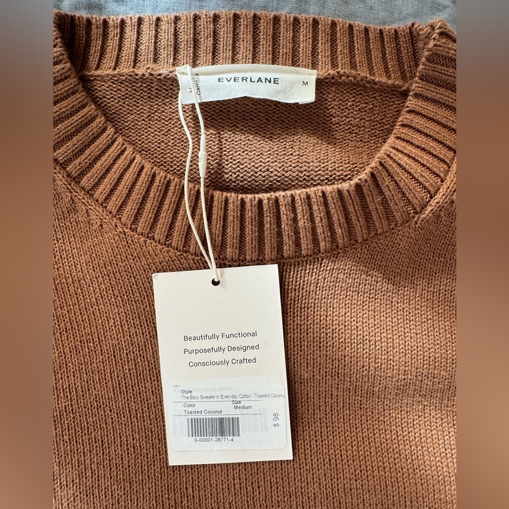 NWT - Everlane Everyday Body Sweater - Organic Cotton size M